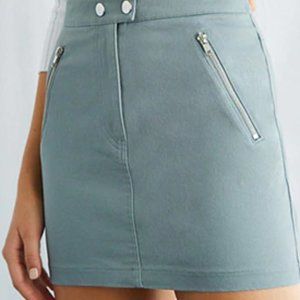 Zip Accent Mini Skirt